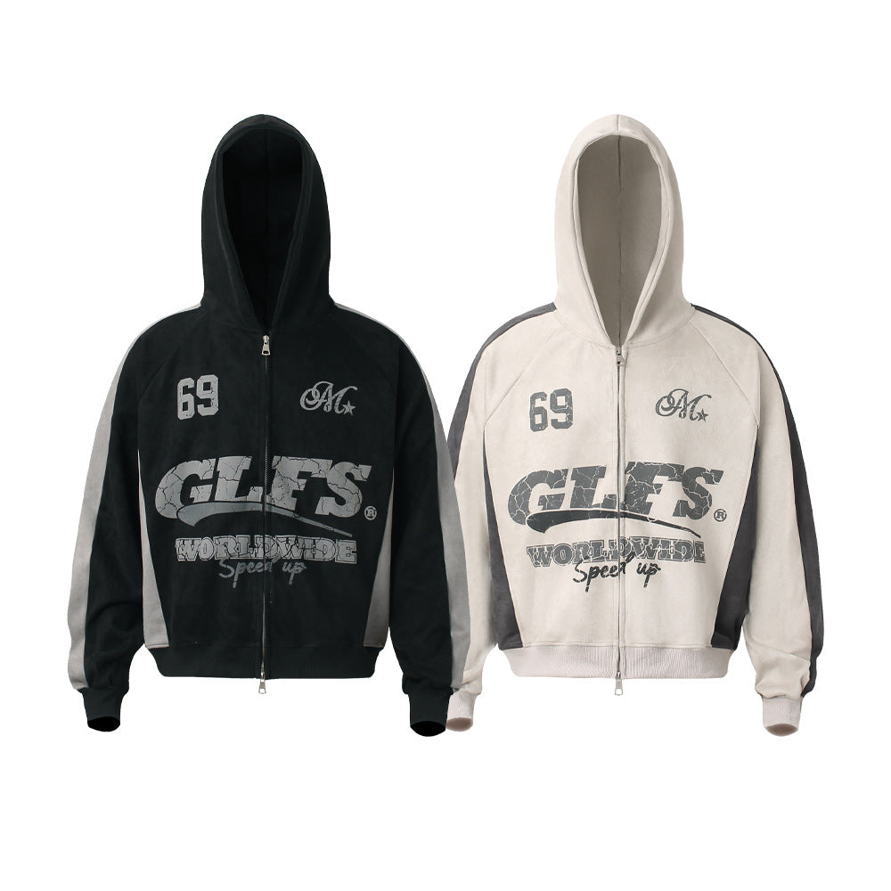 Dune Block Zip Hoodie