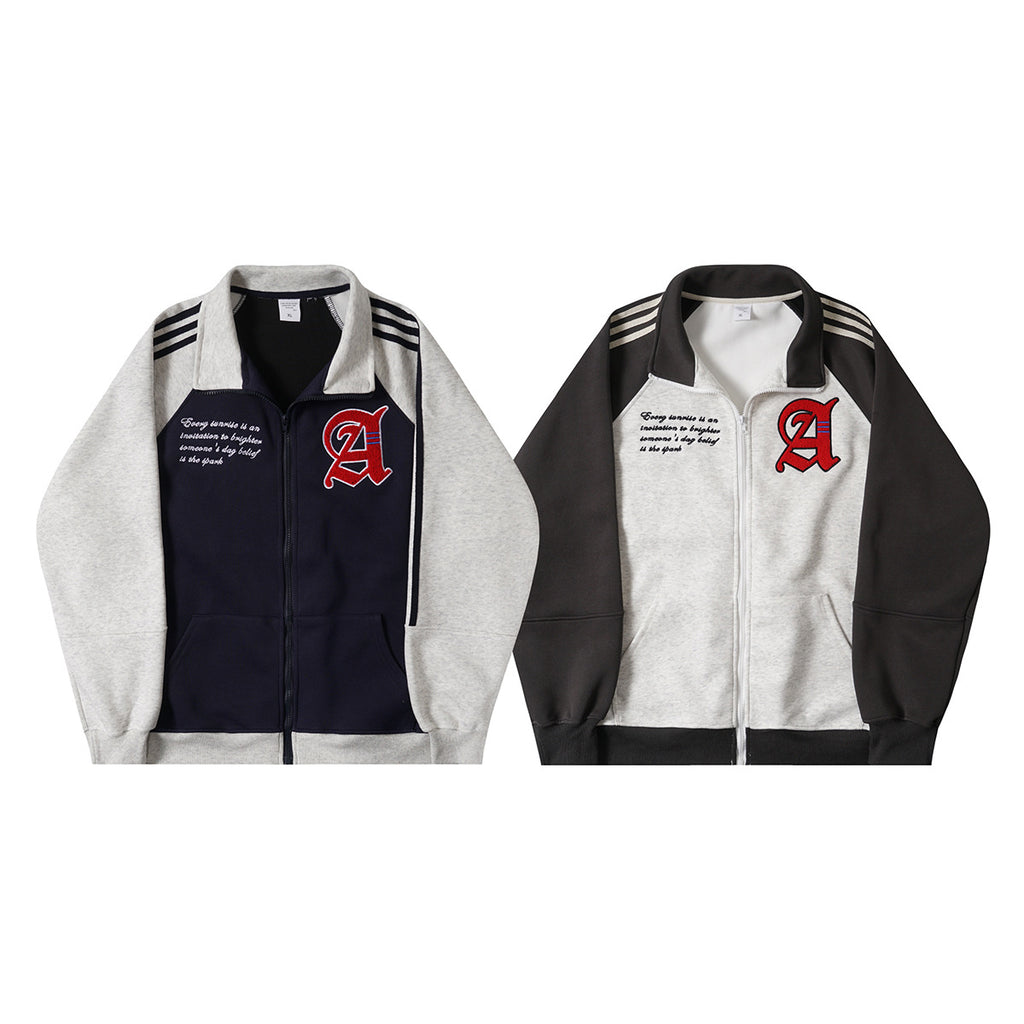 Saint Applique Zip Hoodie