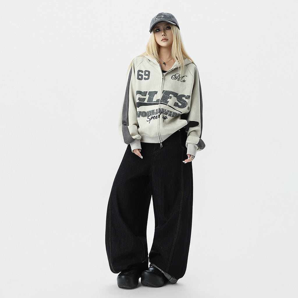Dune Block Zip Hoodie