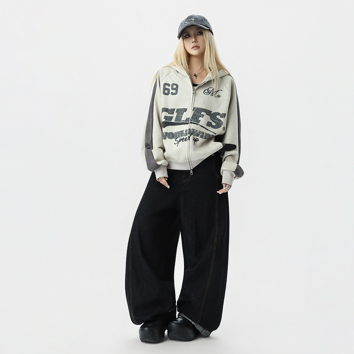 Dune Block Zip Hoodie