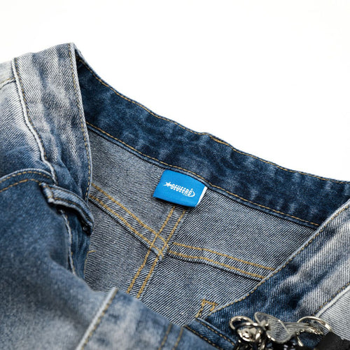 Clasp Buckle Denim