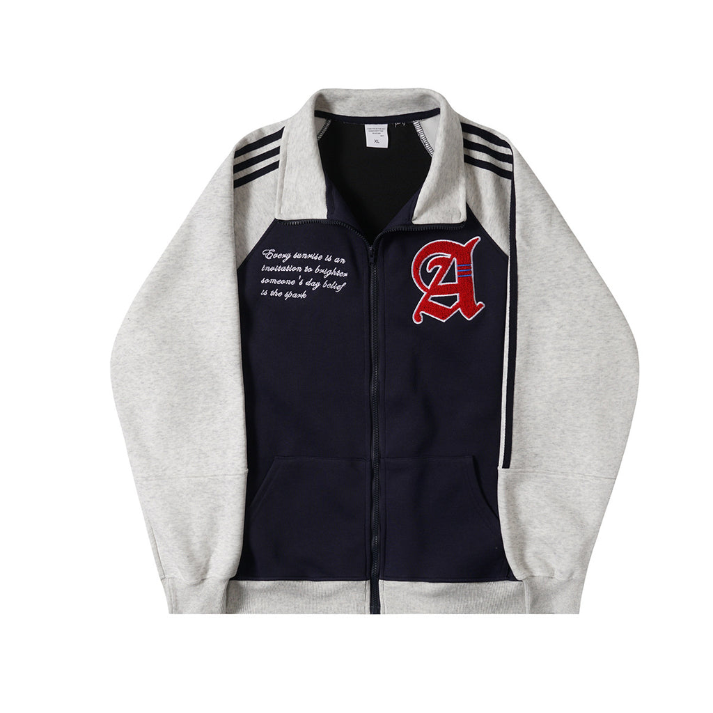 Saint Applique Zip Hoodie