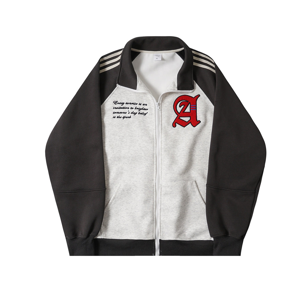Saint Applique Zip Hoodie