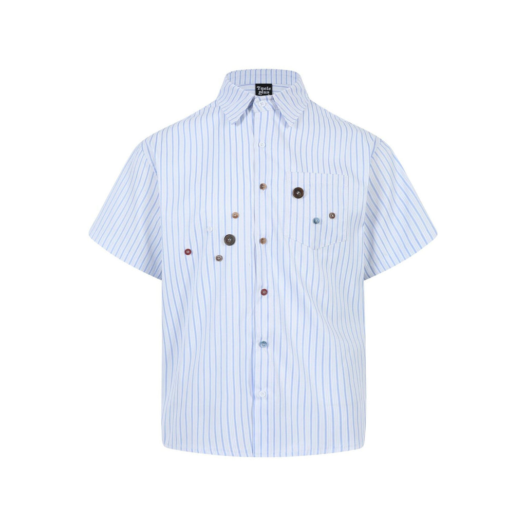 Seaside Stripe Camp Shirt